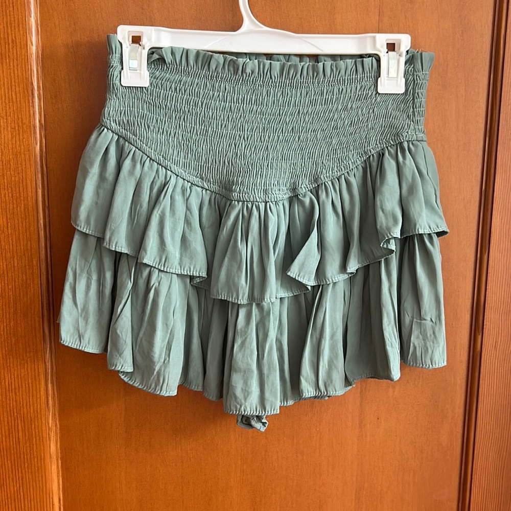 Sage green boutique skirt